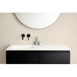 Plan de toilette Qube blanc mat 141 cm THYS