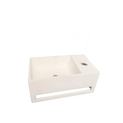 Vasque lave-mains à poser Metro blanc mat 33 x 15 x 18 cmTHYS