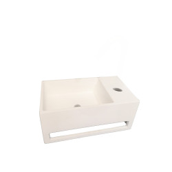 Vasque lave-mains à poser Metro blanc mat 33 x 15 x 18 cmTHYS