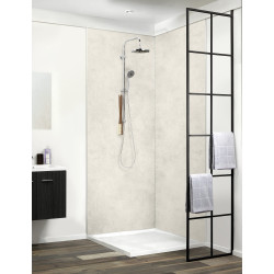 Panneau de douche en PVC Ciment clair 260 x 90 cm DUMAWALL XL