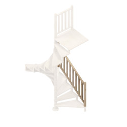 Rampe pour escalier en colimaçon Square Wood Ø 140 cm SOGEM