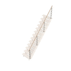 Rampe type B en aluminium pour escalier Bretagne droit SOGEM