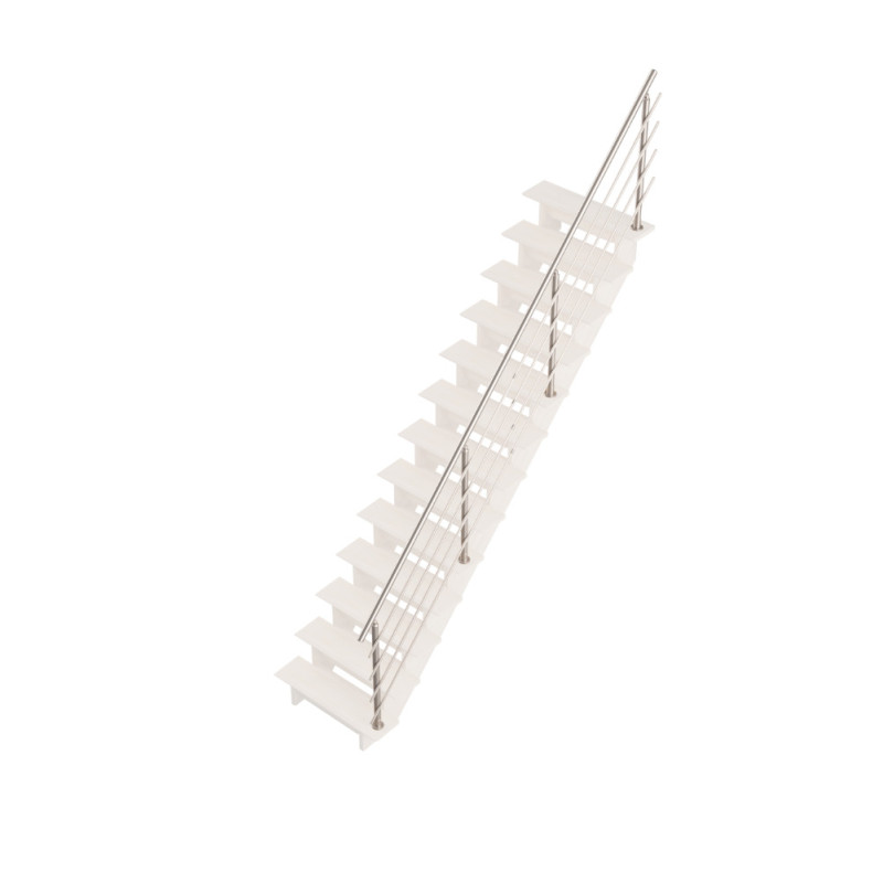 Rampe type J en aluminium pour escalier Bretagne droit SOGEM