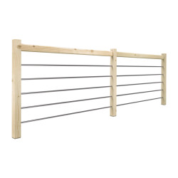 Kit garde-corps en sapin pour escalier Trendy Eco 320 cm SOGEM