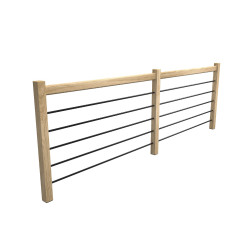 Kit garde-corps en chêne pour escalier Trendy Eco 320 cm SOGEM