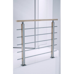 Kit garde-corps type H pour escalier Bretagne 120 cm SOGEM