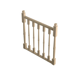 Kit garde-corps type T pour escalier Provence 100 cm SOGEM
