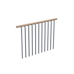 Kit garde-corps en hêtre pour escalier en Eureka 140 cm SOGEM