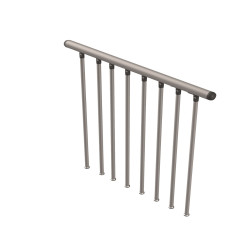 Kit garde-corps pour escalier en colimaçon Sigma gris SOGEM