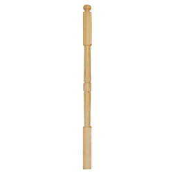 Poteau tourné en hêtre 7 x 7 x 130 cm SOGEM