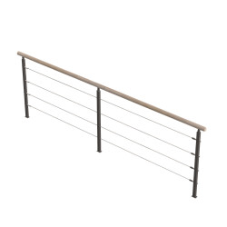 Kit garde-corps pour escalier Ardennes 320 cm SOGEM