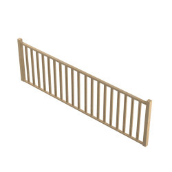 Kit garde-corps en sapin pour escalier Tradi Eco 320 cm SOGEM