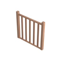 Kit garde-corps en hêtre pour escalier Tradi Eco 100 cm SOGEM