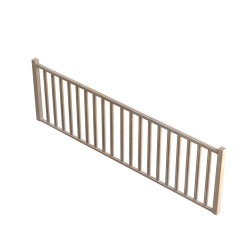 Kit garde-corps en chêne pour escalier Tradi Eco 320 cm SOGEM