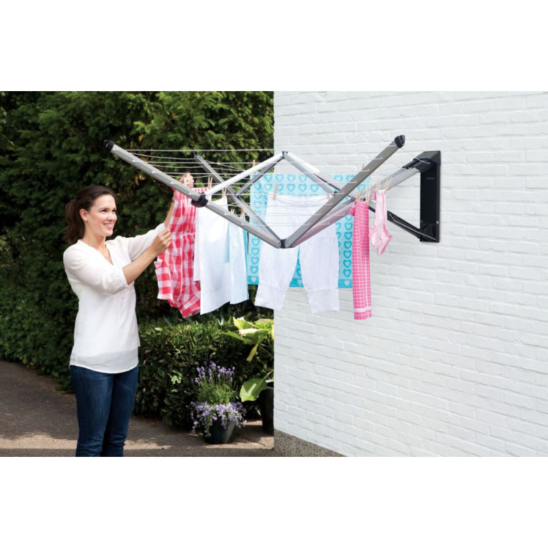 Séchoir mural Wallfix 24 m Brabantia – Gain de place | BRABANTIA