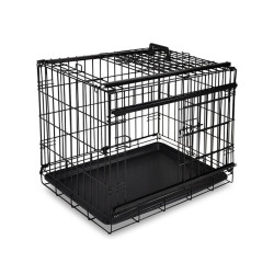 Cage de transport pliable Premium noire 63 x 44 x 50 cm VADIGRAN