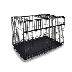 Cage de transport pliable Premium noire 107 x 70 x 78 cm VADIGRAN