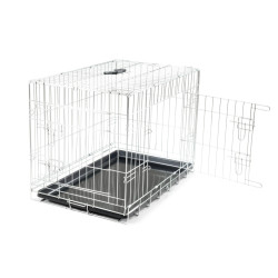 Cage de transport pliable Classic argent 78 x 49 x 55 cm VADIGRAN