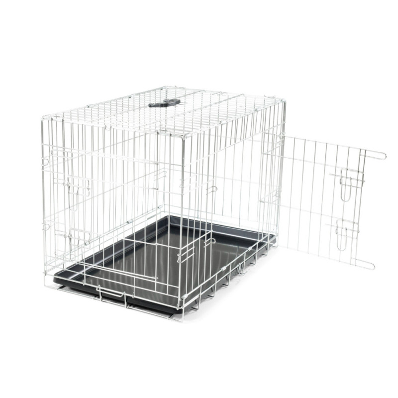 Cage de transport pliable Classic argent 78 x 49 x 55 cm VADIGRAN