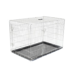 Cage de transport pliable Classic argent 122 x 75 x 81 cm VADIGRAN