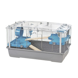 Cage Eva 22 pour hamster blanche et grise 79 x 45 x 42 cm MPS