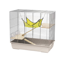 Cage pour rat et furet beige et grise 78 x 44 x 75 cm MPS