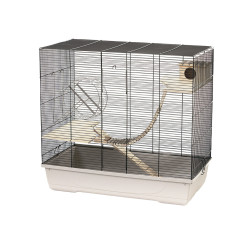 Cage Maxima 80 pour rongeur beige et noire 80 x 45 x 74 cm MPS