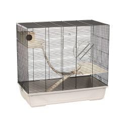Cage Maxima 100 pour gerbille beige et noire 100 x 53 x 84 cm MPS