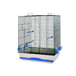Cage Ambra pour oiseau beige et noire 56