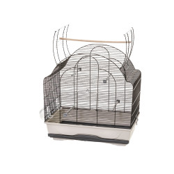 Cage Daisy pour oiseau beige et noire 57 x 37 x 71 cm MPS