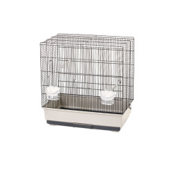 Cage Katia pour oiseau beige et noire 41 x 31 x 50 cm MPS