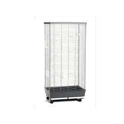 Volière Fabienne pour oiseau anthracite 64 x 45 x 140 cm MPS