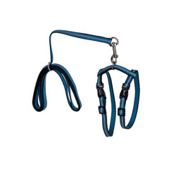 Harnais avec laisse pour chat bleu 120 cm VADIGRAN