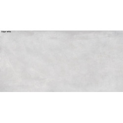 Carrelage de sol Edgar White gris clair 120 x 60 cm 2 pièces