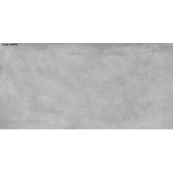 Carrelage de sol Edgar Graphitte gris clair 120 x 60 cm 2 pièces