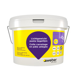 Colle en pâte allégée pour carrelage blanche 10 kg WEBER BEAMIX