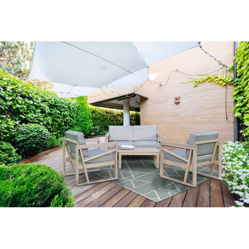 Salon de jardin Stacy écru