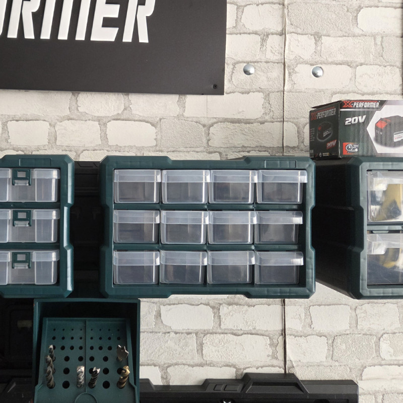 Organiseur 12 Tiroirs – Organisation Murale Modulable | X-PERFORMER