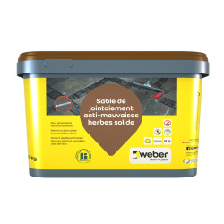 Sable de jointoiement anti-mauvaises herbes anthracite 15 kg WEBER BEAMIX