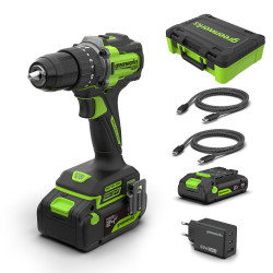 Perceuse visseuse 24V – Puissance et Autonomie | GREENWORKS