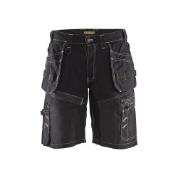 Short de travail X1500 noir – Confort et poches pratiques | BLAKLADER