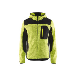 Veste tricotée à capuche jaune/noir XXXXL – Confort et résistance | BL