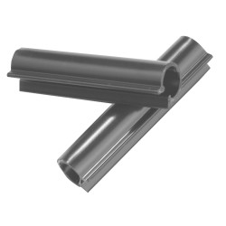 Clip pour lanière anthracite 48 mm 100 pièces GIARDINO