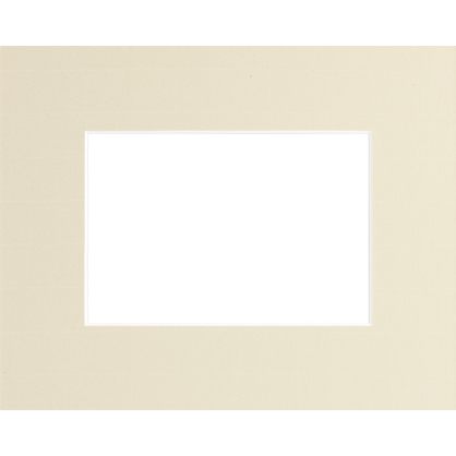 Passe-partout beige 50 x 40 cm avec ouverture intérieure de 30 x 24 cm