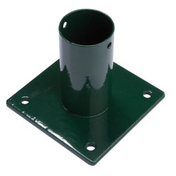 Pied en acier vert Ø 48 mm x 10