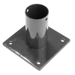 Pied en acier anthracite Ø 48 mm x 12 cm GIARDINO