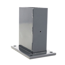 Pied en acier anthracite 60 x 120 mm x 18