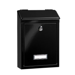 Boîte aux Lettres Favor Noire – Courrier Sécurisé | BURG-WÄCHTER