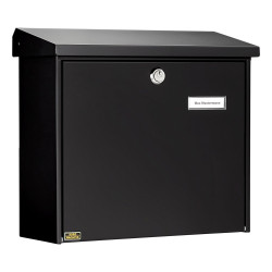 Boîte aux lettres Comfort noire – Grand espace | BURG-WÄCHTER
