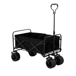 Chariot Pliable Noir – Transport Facile | VENTEO